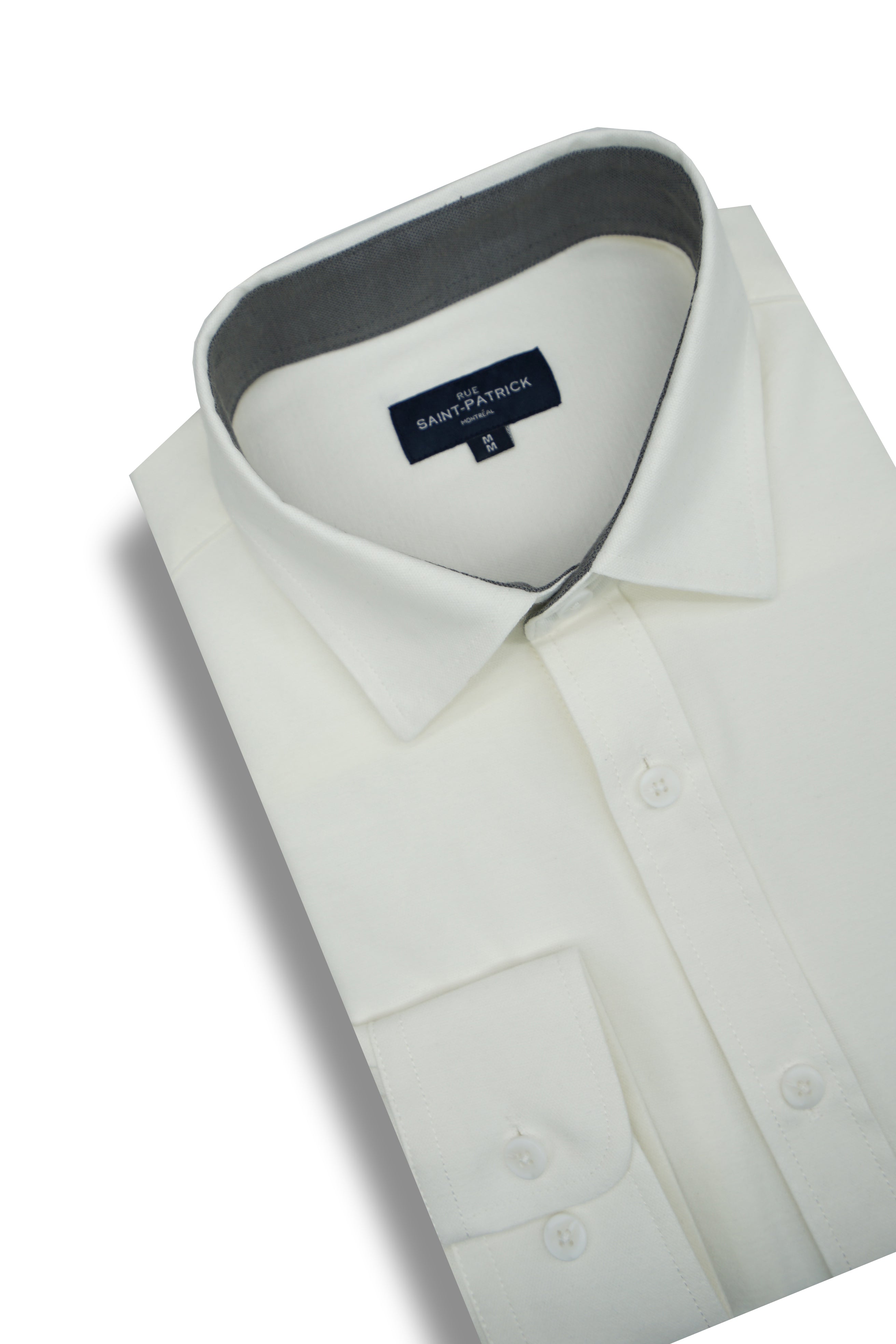 Chemise en maille piquée Braxton en blanc