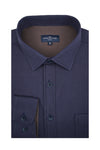 Nightingale Knitted Pique Shirt in Midnight Blue
