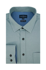Chemise Harwood en maille piqué couleur vert d'eau