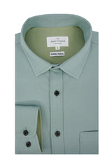Chemise Thistlewood en maille piqué couleur aqua