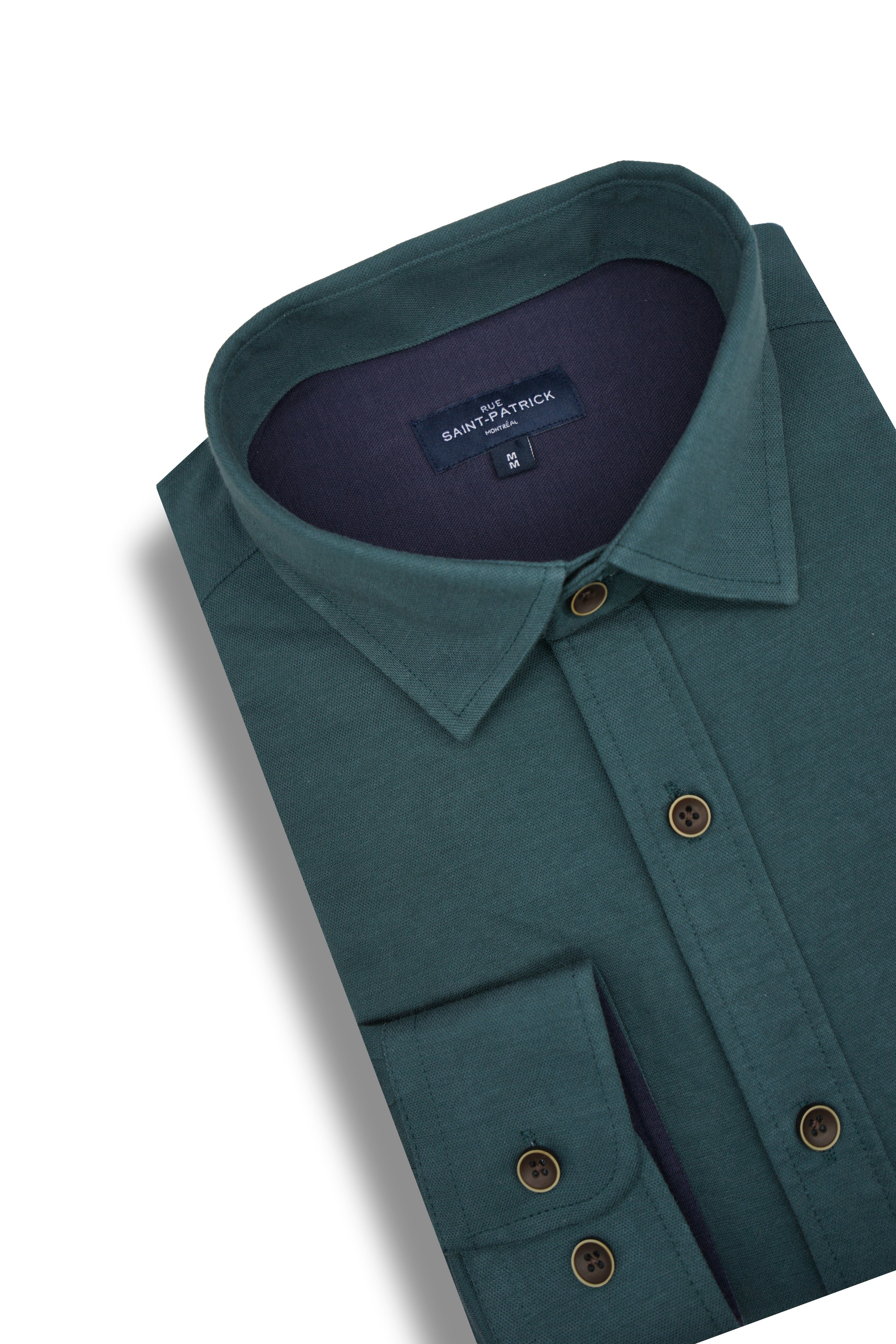Chemise en maille piquée Pemberton en vert Pine Grove
