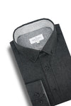 Stornoway Melange Super Soft Flannel Shirt - Onyx