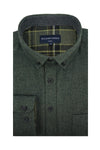 Murray Melange Super Soft Flannel Shirt in Pine Green