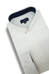 Chemise en popeline extensible Granicus en blanc
