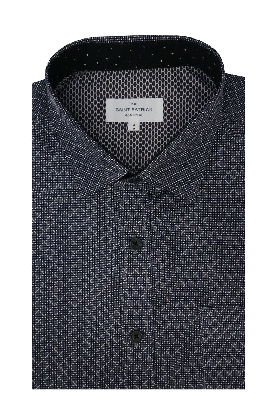 Lugdunum Stretch Poplin Shirt in Volcanic Grey