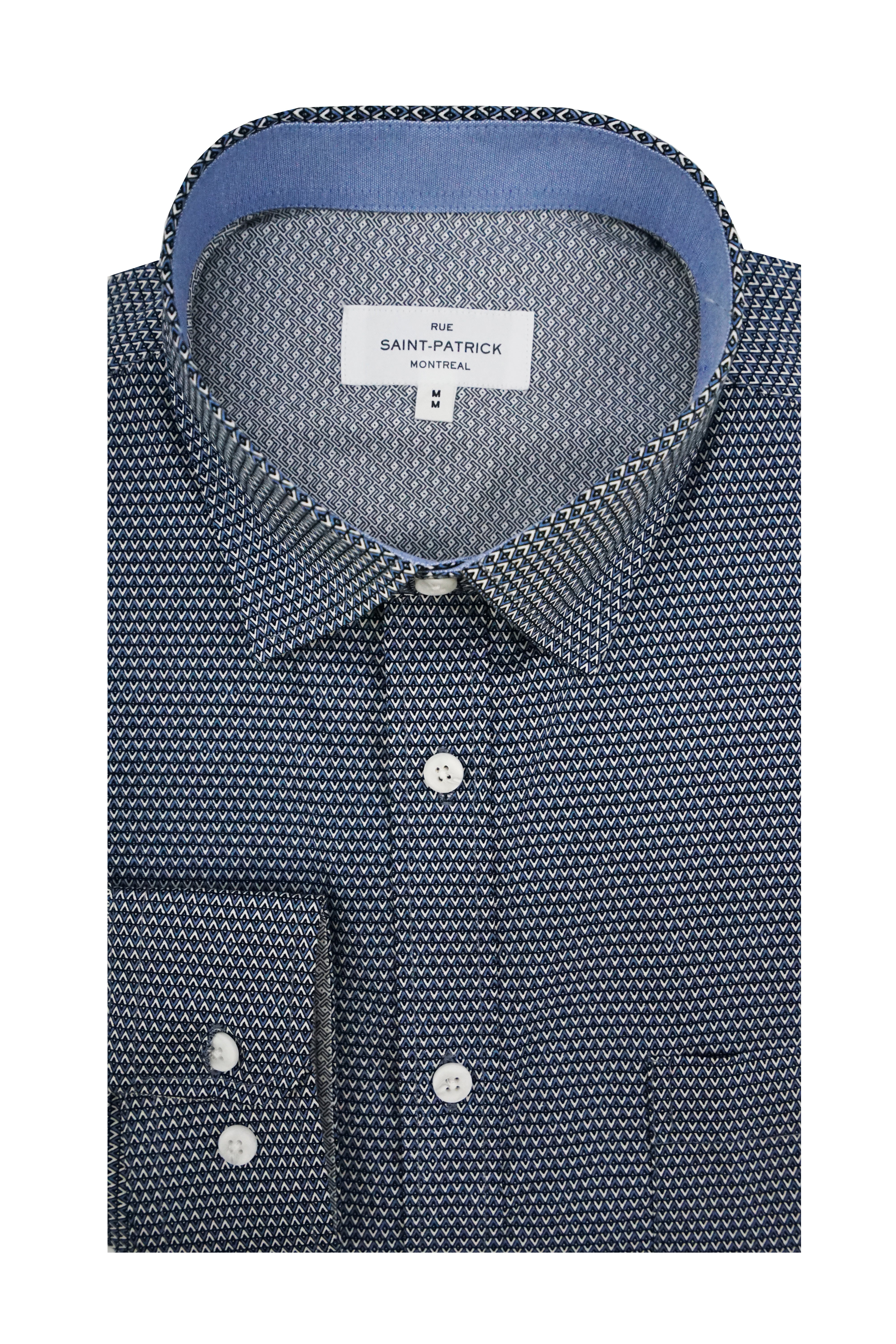 Alani Stretch Poplin Shirt in Ice Blue