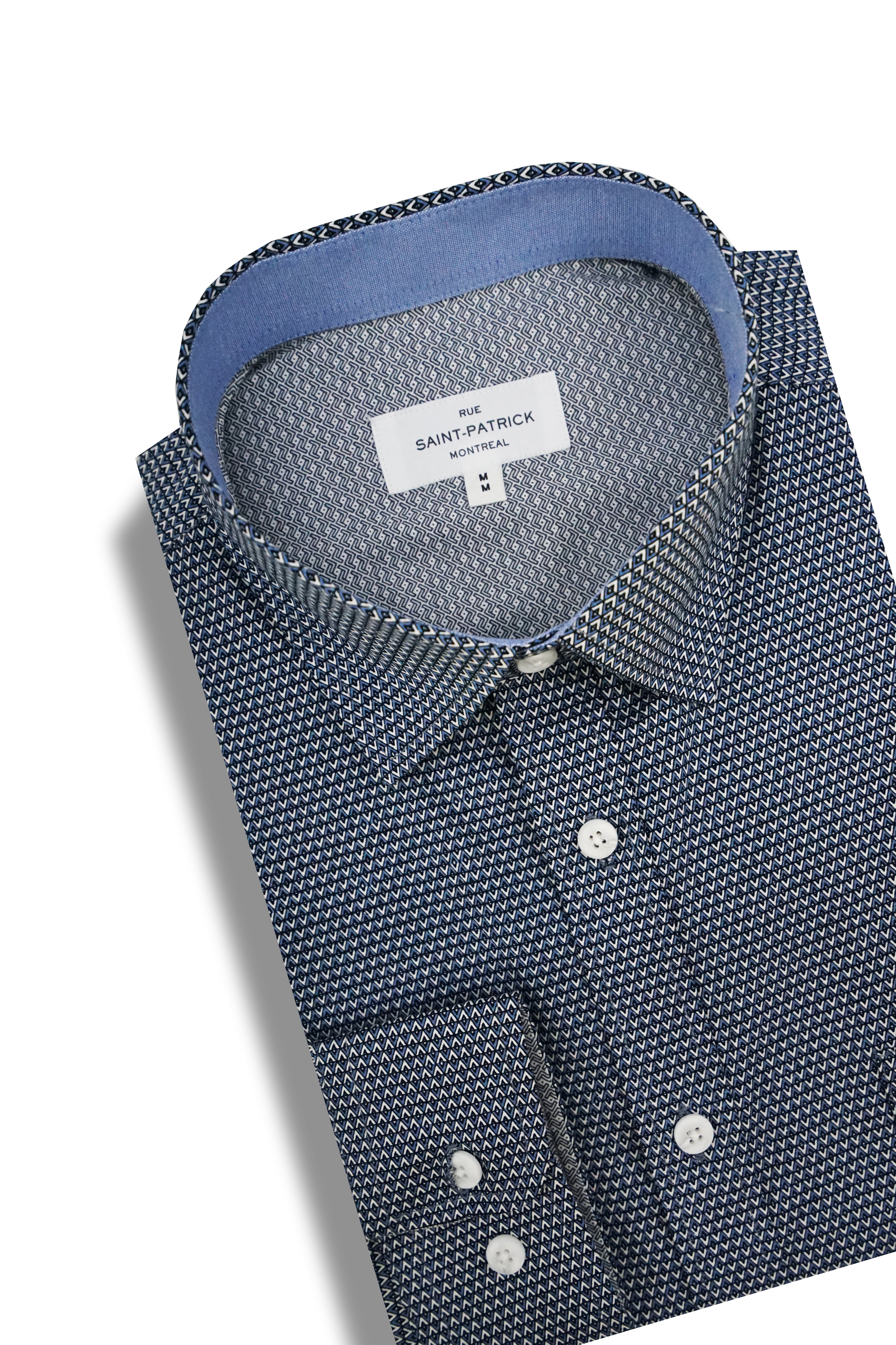 Alani Stretch Poplin Shirt in Ice Blue