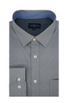 Chemise Nabataea en popeline stretch gris ardoise