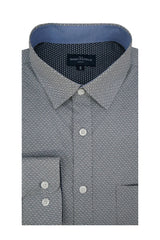 Chemise Nabataea en popeline stretch gris ardoise