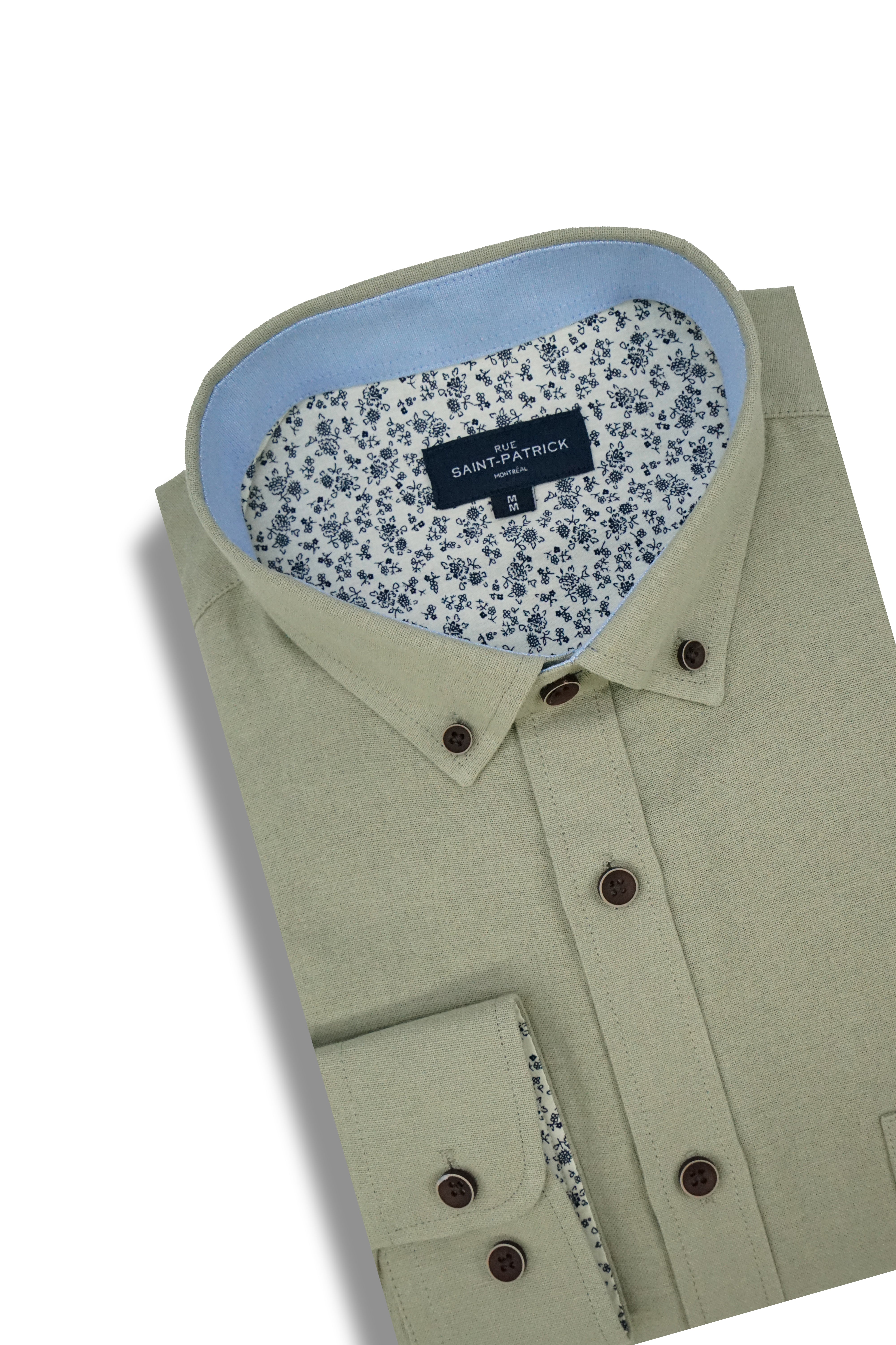 Basket Weave Long Sleeve Shirt in Desert Sage