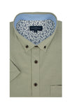 Basket Weave Short Sleeve Shirt in Desert Sage