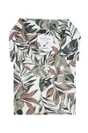 Chemise à manches courtes Aguadilla Jungle Print blanche et verte