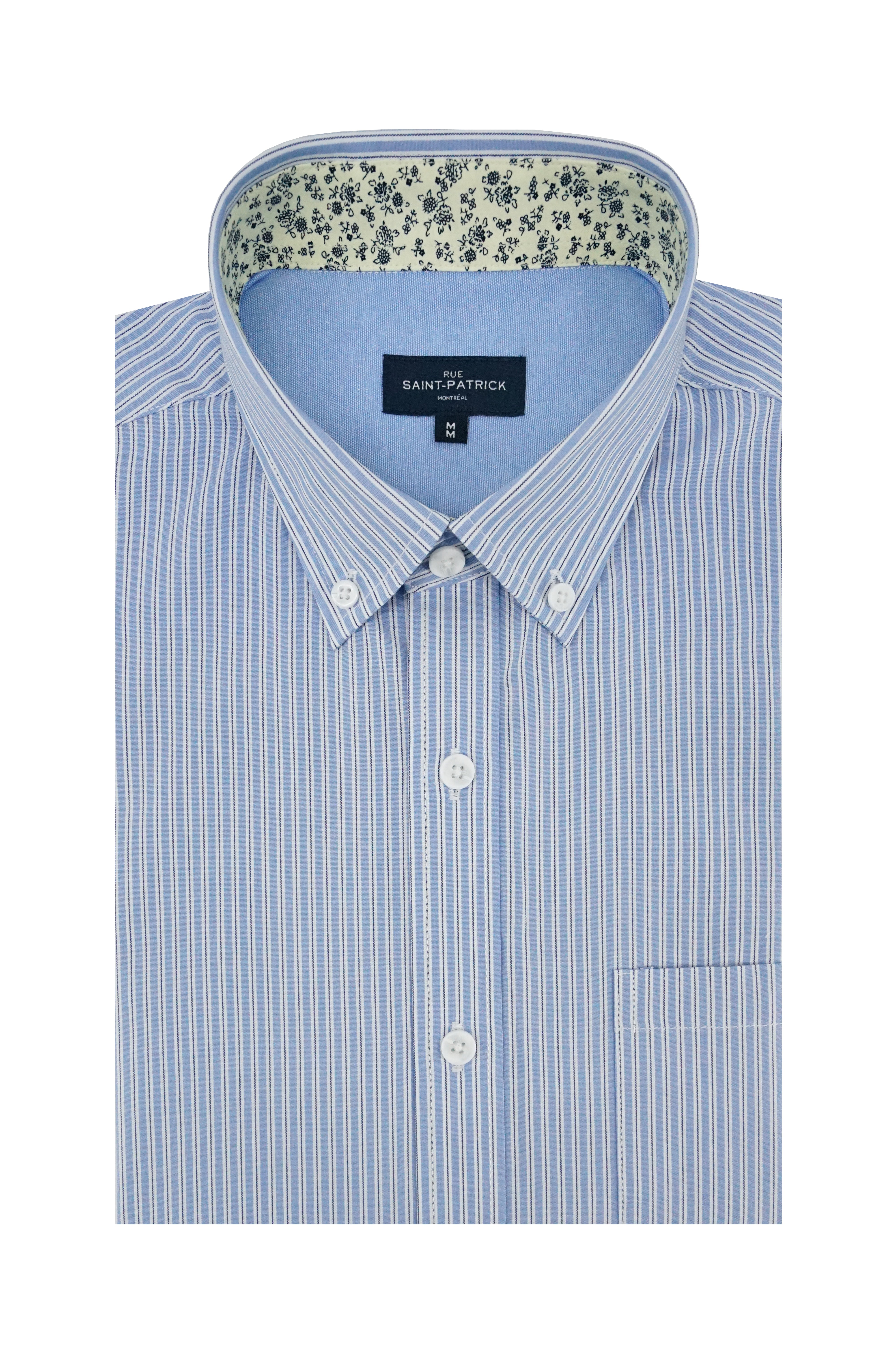 Chemise Monaghan en popeline rayée