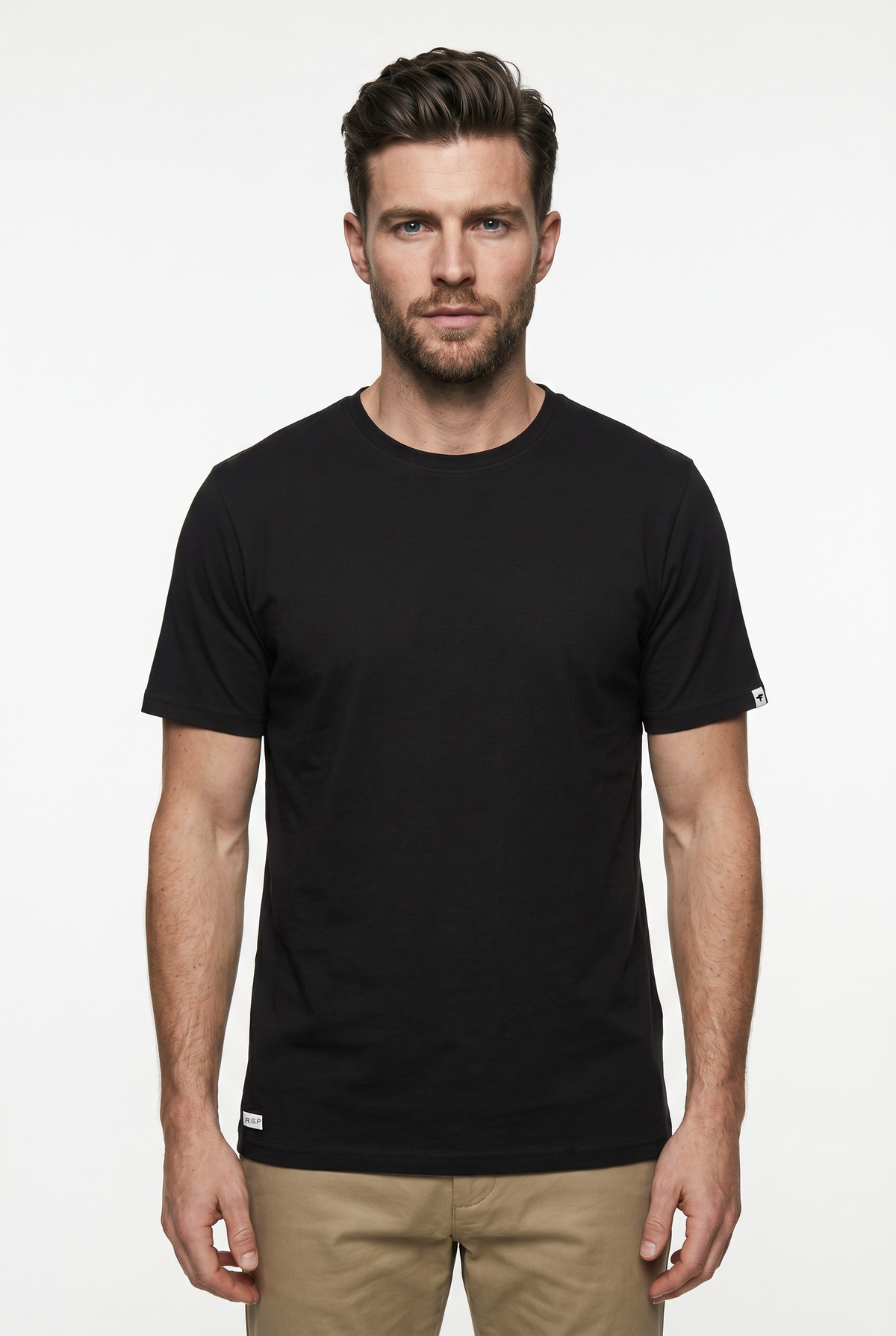 T-shirt à col rond en coton biologique Laganbank