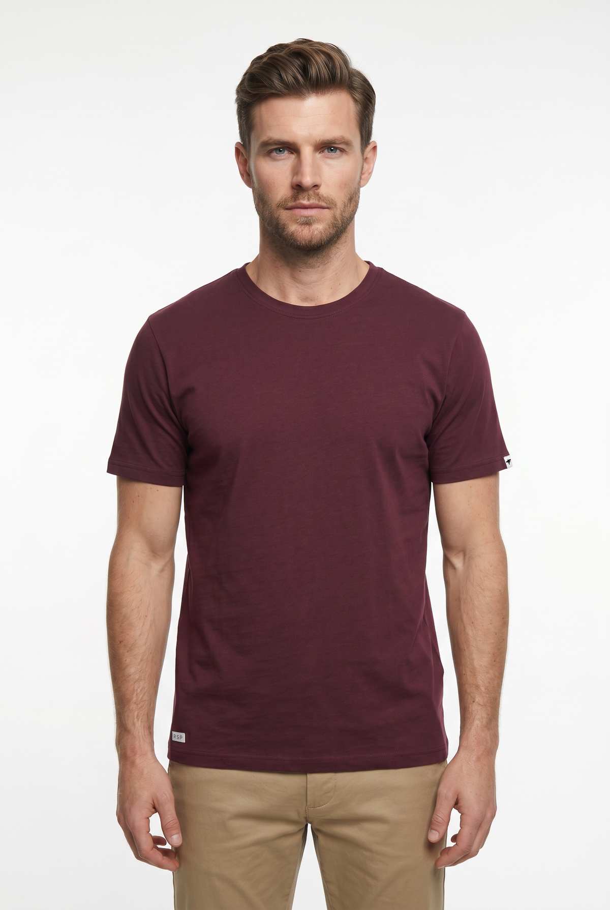 T-shirt à col rond en coton biologique Laganbank