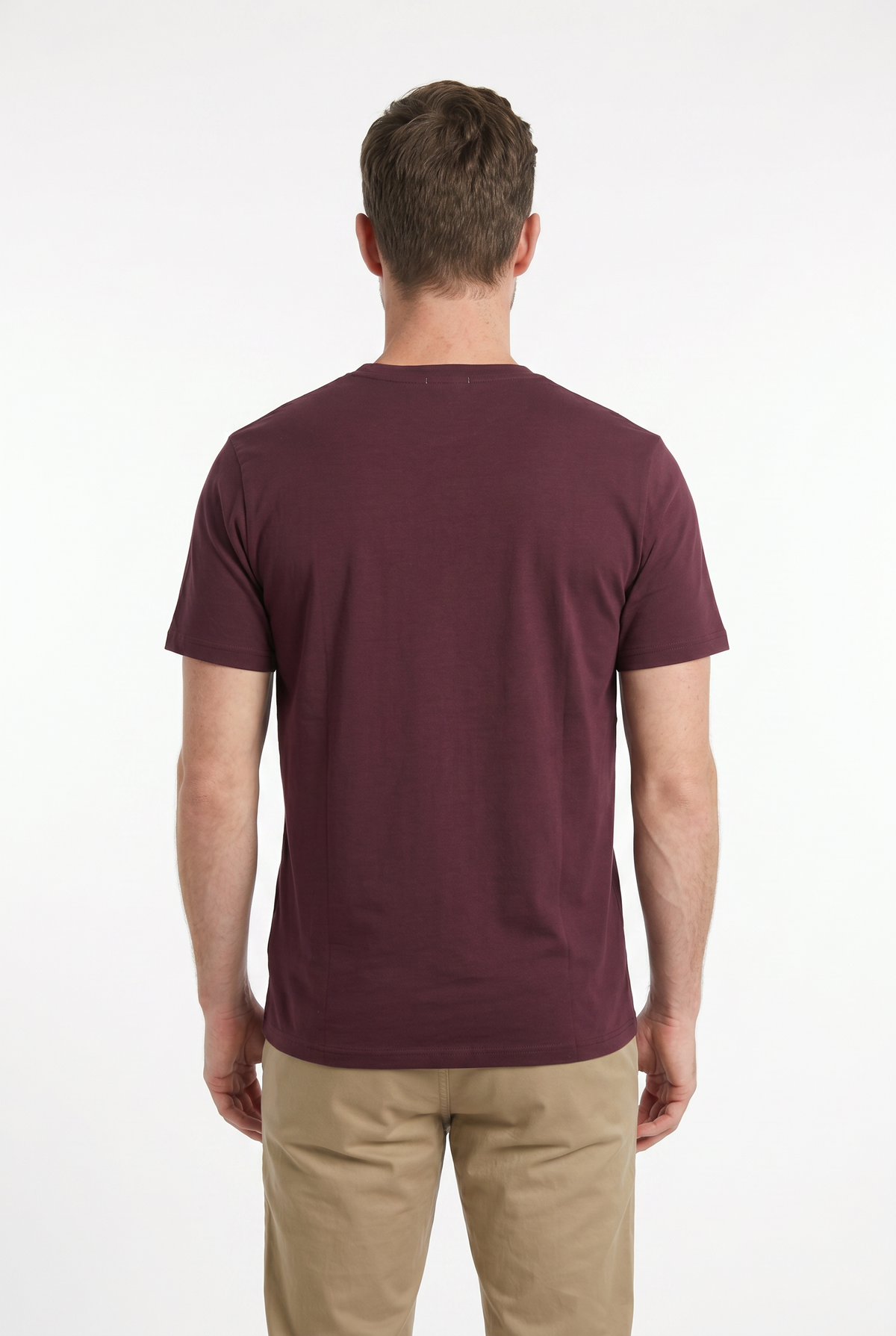 T-shirt à col rond en coton biologique Laganbank
