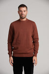 Pull col rond 100 % coton, maille fine