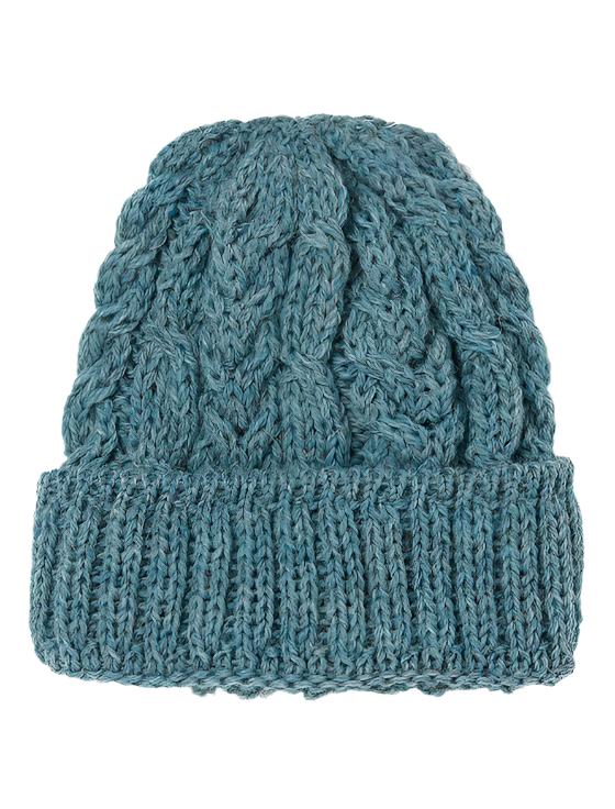 Chapeau en laine peignée Heritage fabriqué en Irlande en bleu sarcelle clair