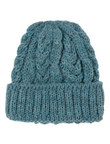 Chapeau en laine peignée Heritage fabriqué en Irlande en bleu sarcelle clair
