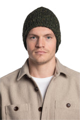 Bonnet à col roulé en laine vert émeraude fabriqué en Irlande