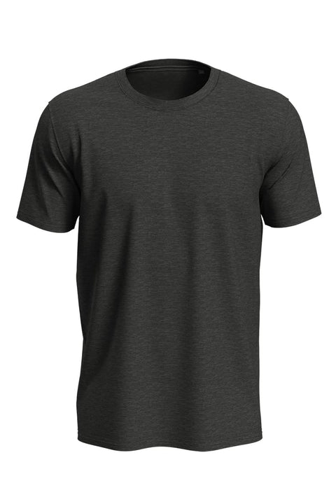 Cotton Crewneck T-Shirt in Charcoal Greybeard