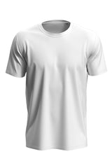 T-shirt ras du cou en coton blanc