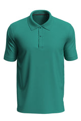 Polo True Pique en vert Bahama