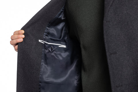 Grafton Wool Charcoal Overcoat