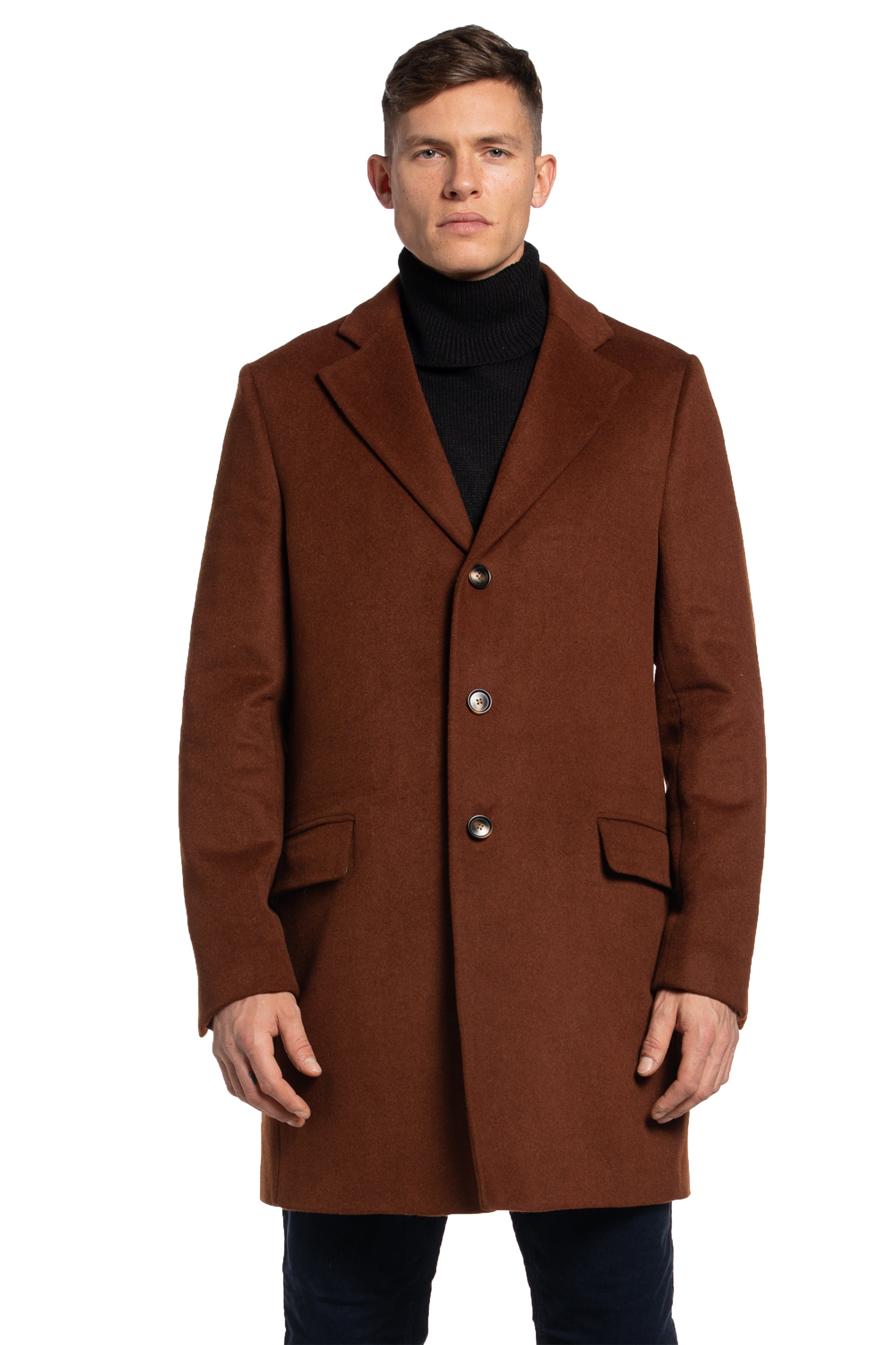 Manteau en laine cuivrée Grafton