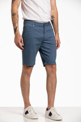 Stretch Declan 5 Pocket Shorts in AirForce Blue