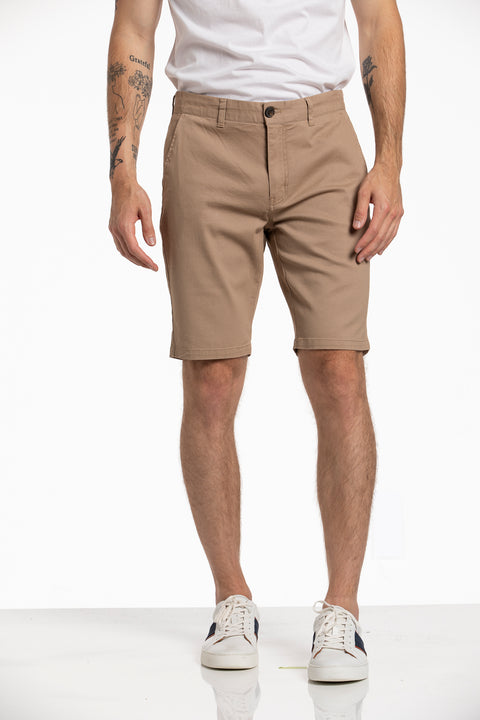 Stretch Malone Shorts in Biscuit