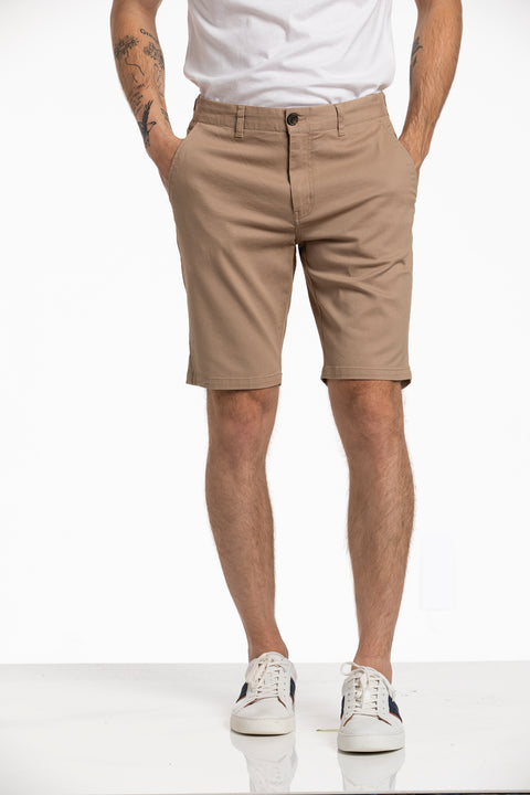 Stretch Malone Shorts in Biscuit