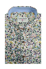 Chemise à manches courtes Livingstone en vert mélangé