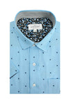 Northampton Easy-Care Short Sleeve Shirt in Sky Blue