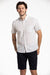 Caerleon Linen Blend Short Sleeve Shirt in White