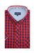 Cambridge Gingham Short Sleeve Shirt in Red/ Navy