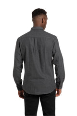 Tara Brushed Diagonal Twill Shirt in Charcoal