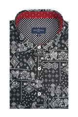 Chemise à manches courtes Moy en noir réglisse