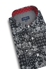 Chemise à manches courtes Moy en noir réglisse