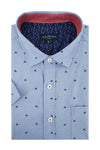 Pollockstown Short Sleeve Shirt in Cornflower Blue