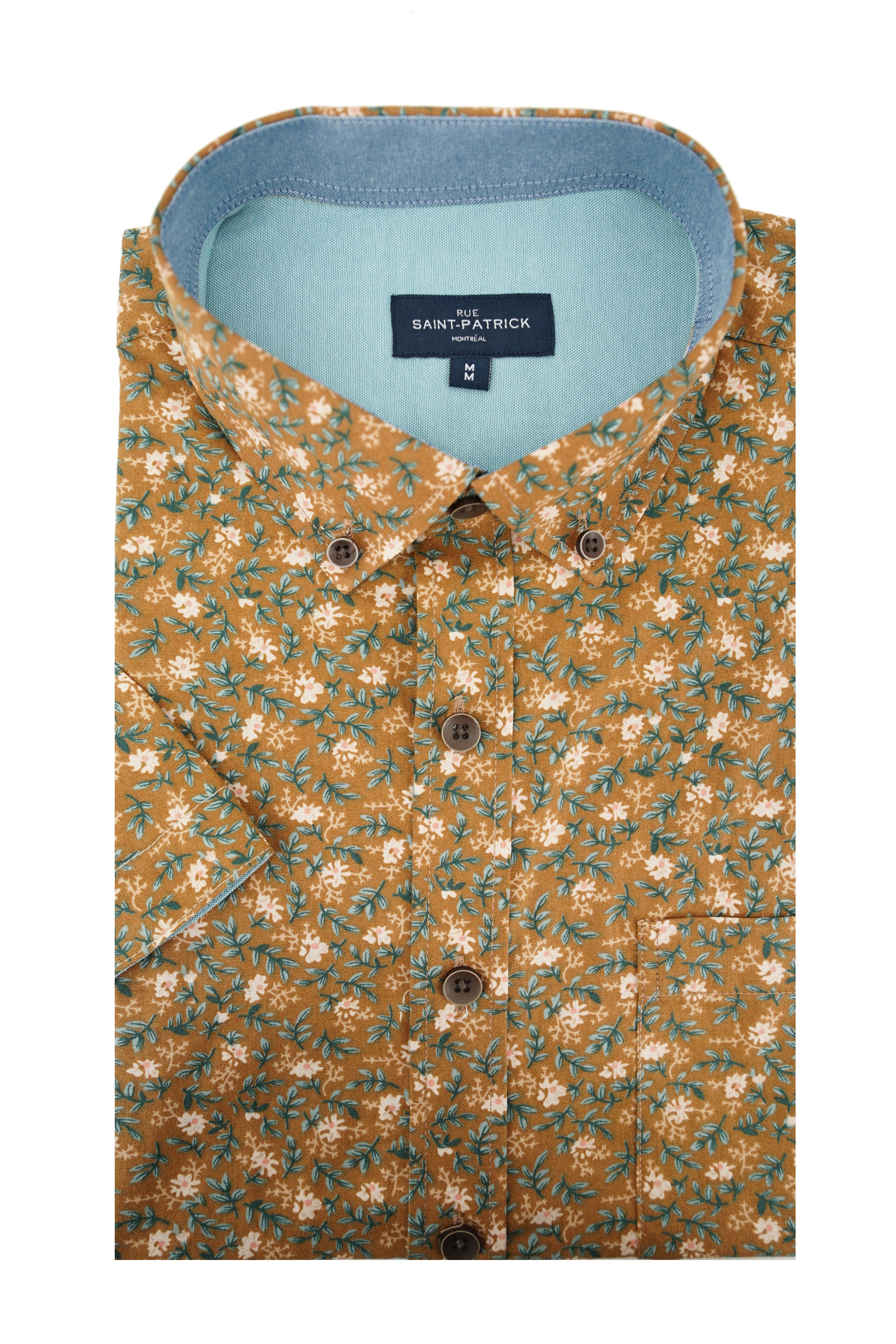 Chemise à manches courtes Inishmore en gingembre