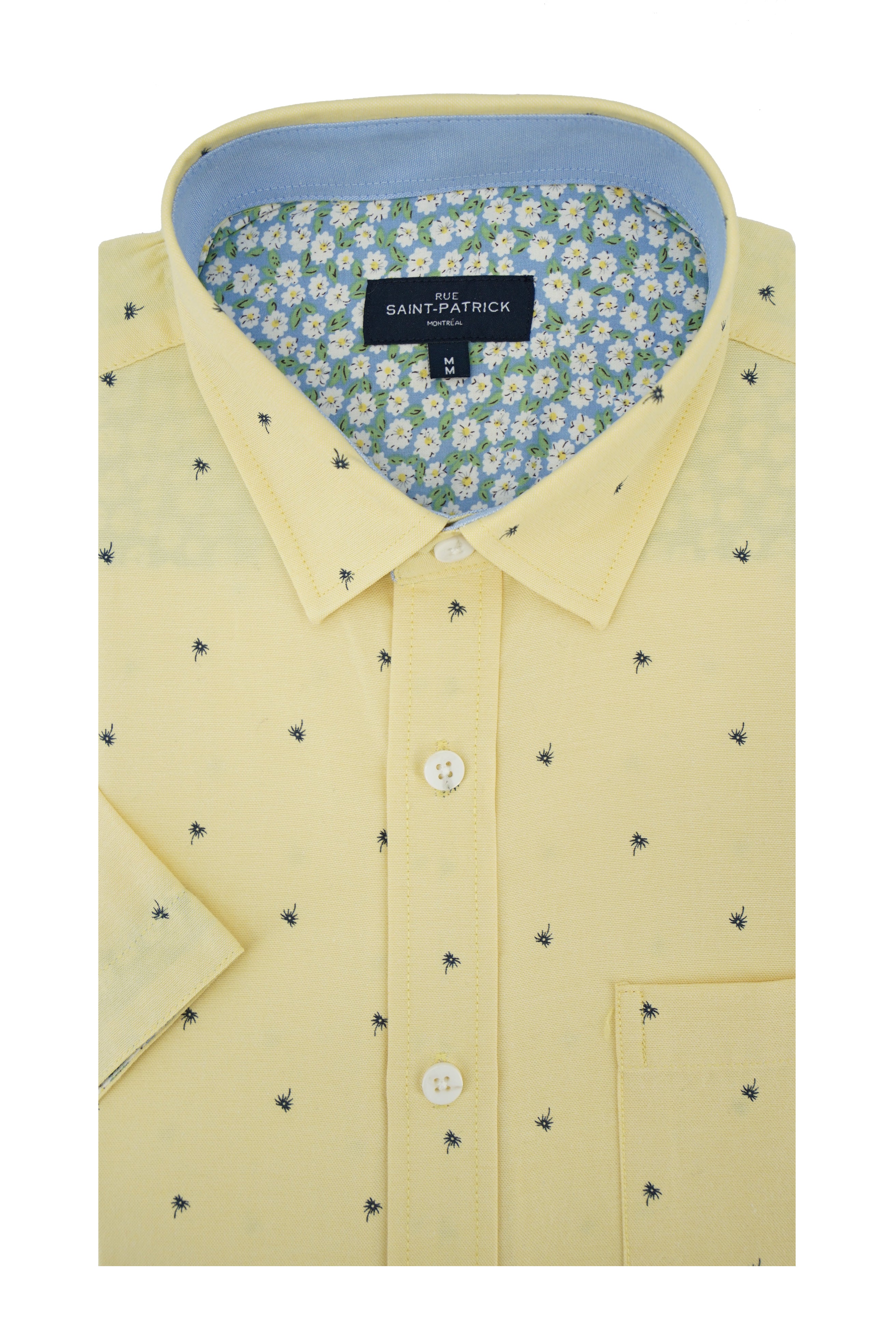 Cali Easy-Care Short Sleeve Shirt in Minion Yellow