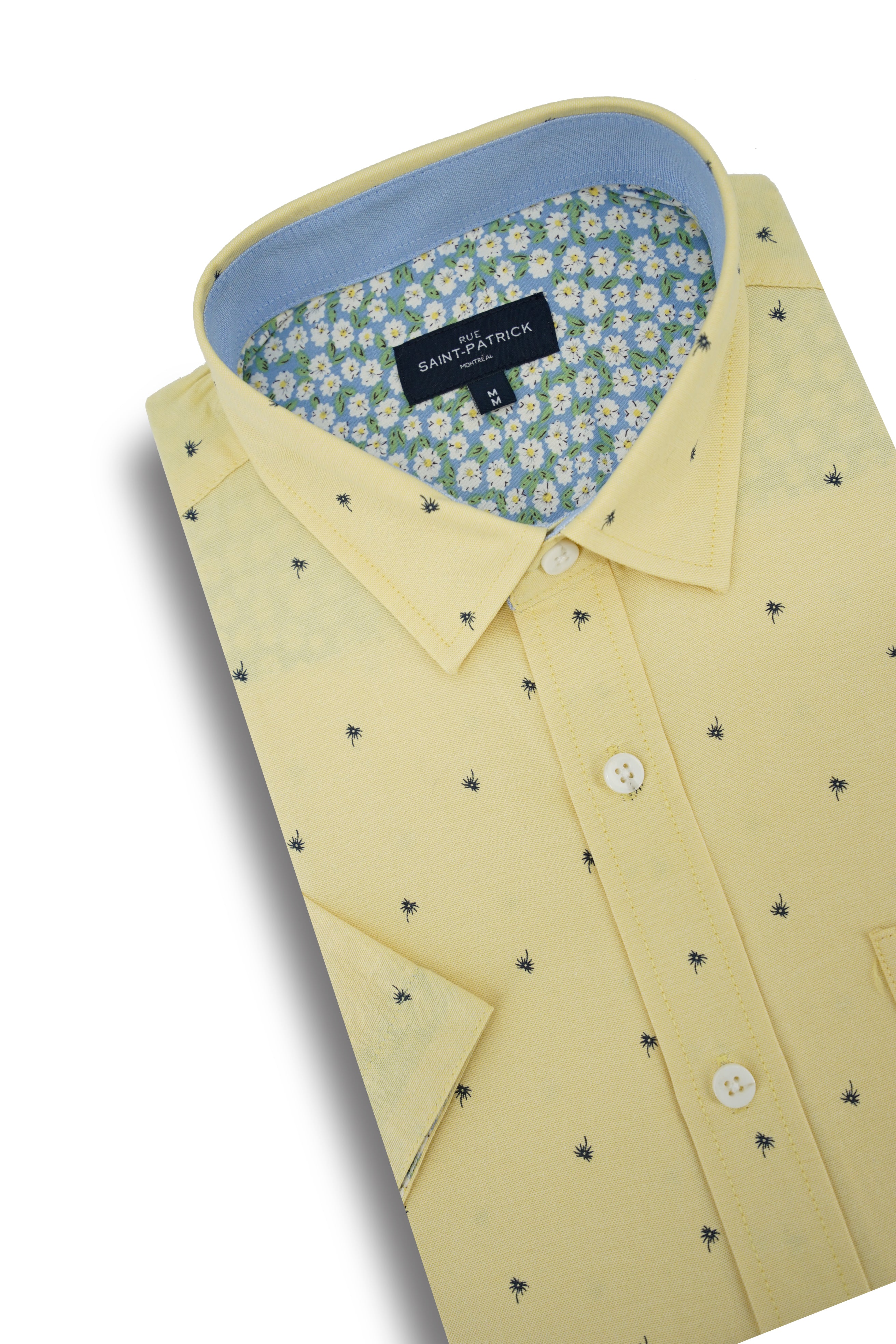 Cali Easy-Care Short Sleeve Shirt in Minion Yellow