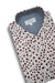 Ballyclare Floral Short Sleeve Shirt in Red Wine and White