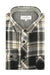 Grenoble Flannel Shirt in Grey White and Black