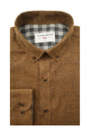 Mahee Brushed Diagonal Twill Shirt in Toffee