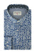 Larne Floral Shirt in Savoy Blue and White