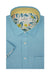 Mauritius Easy-Care Oxford Short Sleeve Shirt in Capri Blue