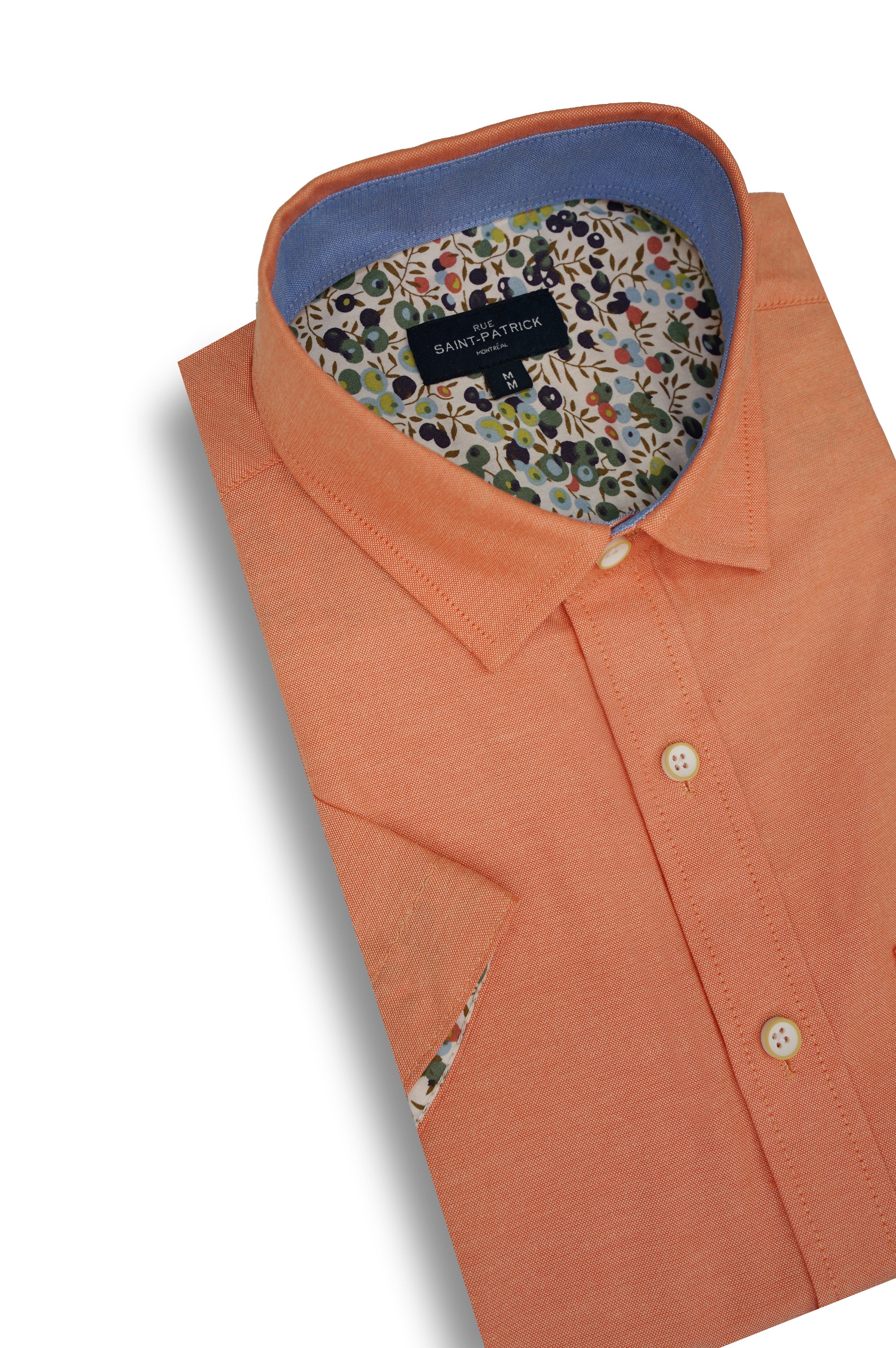 Chemise Oxford à manches courtes Seychelles Easy Care en corail