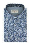 Chemise à manches courtes à imprimé floral Pattaya en bleu savoyard